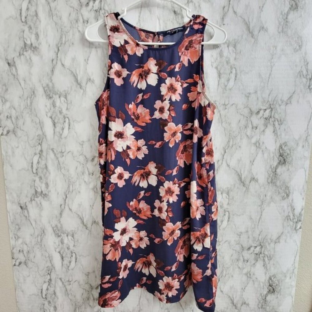 One Clothing Navy Floral Dress Size Small